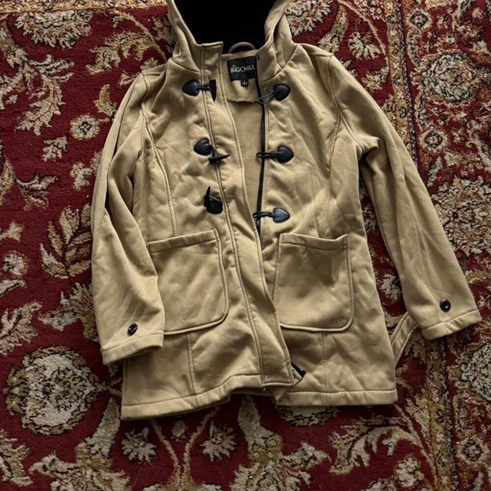 Tan big chill duffle coat